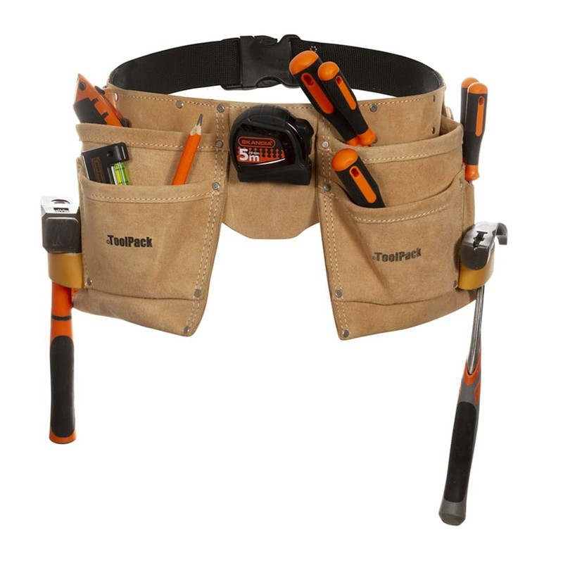 QPack 366.004 Heavy Duty Tool Belt Double Tool Belt –