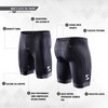 Synergy Men's Tri Shorts (Black w/Mesh Pockets, Small)