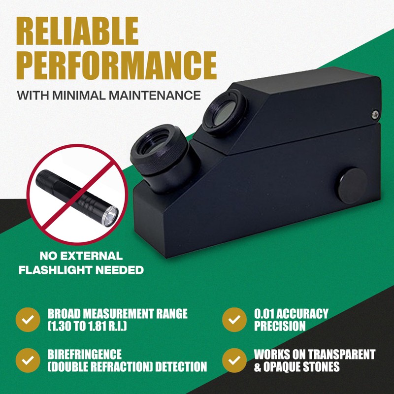 Ade Advanced Optics GL500 Gemstone Refractometer with LED Light –