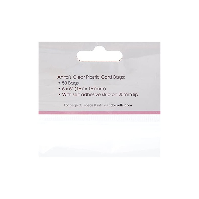Anitas 167 x 167 mm Plastic Card Bag with 25