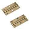 2 Pcs 3" Door Hinges Brass Folding Hinges for Gate