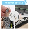 15 PCS Backpack Zipper Locks – Security Fasteners, Dual Hook