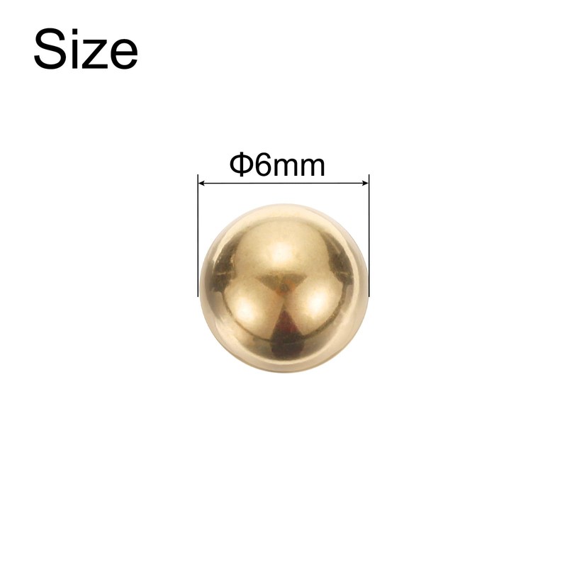 uxcell 200pcs Precision Solid Brass Bearing Balls 6mm Industrial Brass