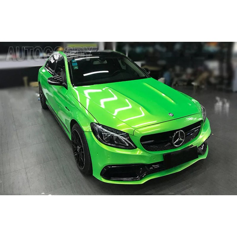AUTOGOODY 108" x 60" Super Gloss Green Vinyl Film Wrap