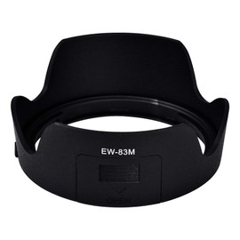 CELLONIC® Lens Hood Compatible with Canon EF 24-105 mm f/3.5-5.6 is STM Bayonet EW-83M Lens Hood Camera Lens Hood