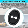 lasuroa 4pcs Silicone Car Door Latch Covers, Universal Door Strike