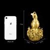 BRASSTAR Golden Brass Bagua Gourd Wu Lou Statue 7.5”(H) Feng