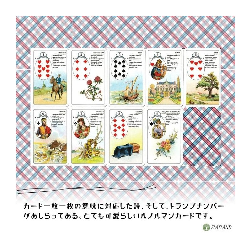 Mlle Lenormand Fortune Telling Playing Cards, Fortune Telling Cards, Lunorman