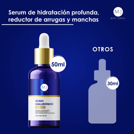 MIST JEWEL Serum Ácido hialuronico facial BOOST + Ácido Ferúlico + Vitamina C + Vit E + Árbol de Té | Suero hidratante, despigmentante, antioxidante y rejuvenecedor para arrugas antiedad 50ml (AH BOOST)