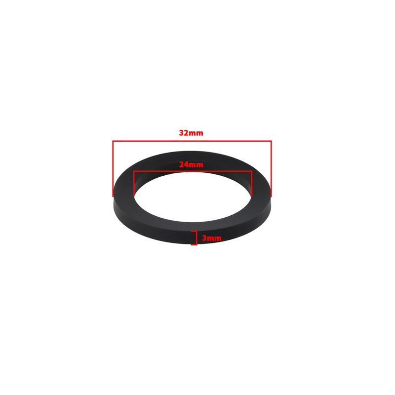 OTOTEC 20PCS Black Rubber Flat Washers 32mm OD 24mm ID