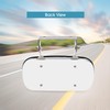BOOLEE Convex Mirror Stainless Steel Rectangular U-Bracket for Cars Trucks