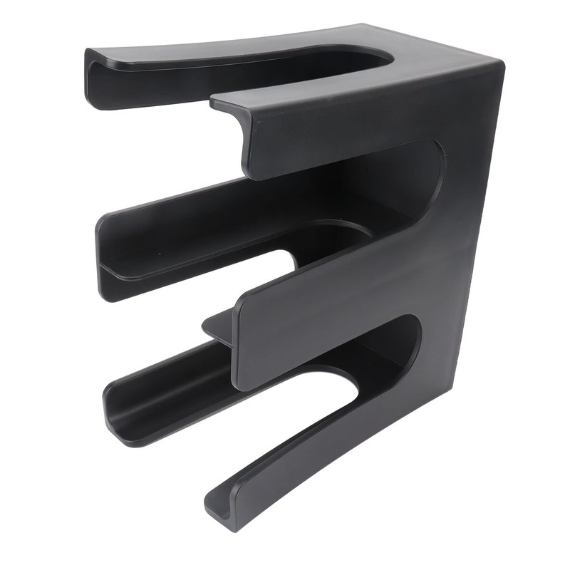 Cup and Lid Holder, Paper Cup Dispenser, 2 Compartments, Black