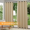 RYB HOME Windproof Curtains Outdoors - Waterproof Blackout Shade Thermal