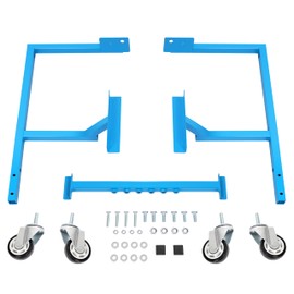 HECASA Engine Cradle Stand Compatible with Ford Small Block w/Wheels Easy Movement 1000 Pounds Capacity Steel Powder Coated Light Blue