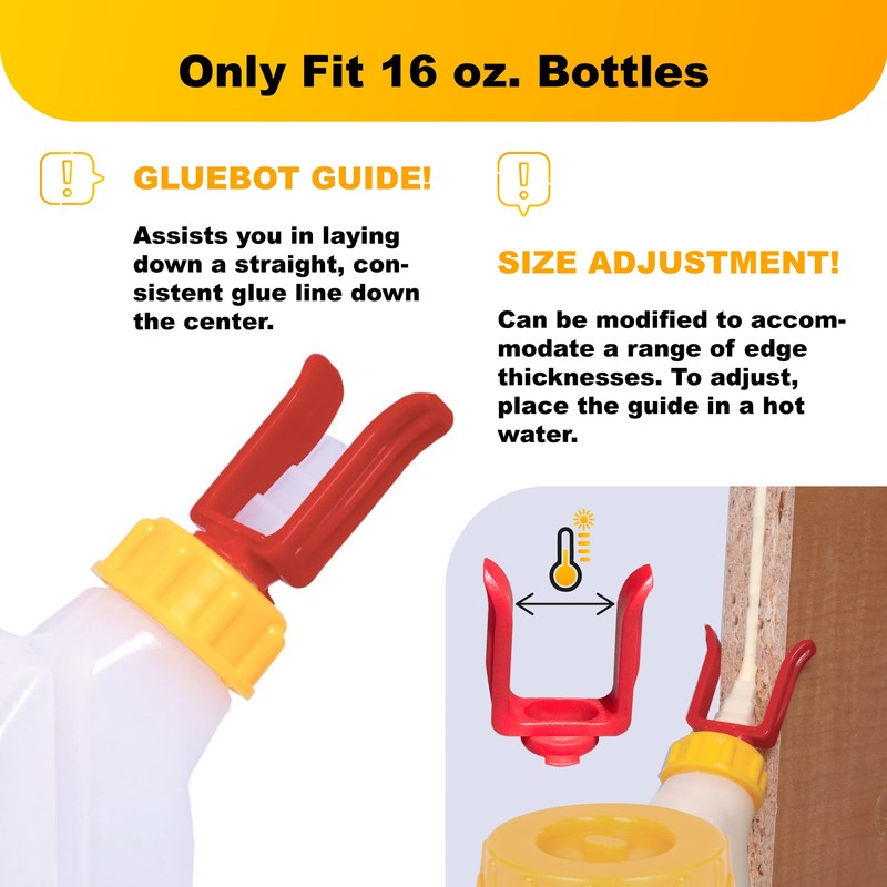 FastCap 16oz Glue Bottle, with 2-Chamber No-Drip System. Each Bottle