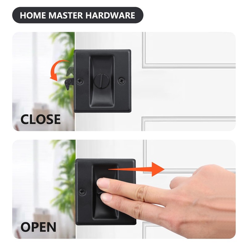 HOME MASTER HARDWARE Privacy Pocket Door Lock Pull Replace Damaged