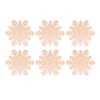 YöL Set Of 6 Gold Snowflake Placemats PVC Christmas Table