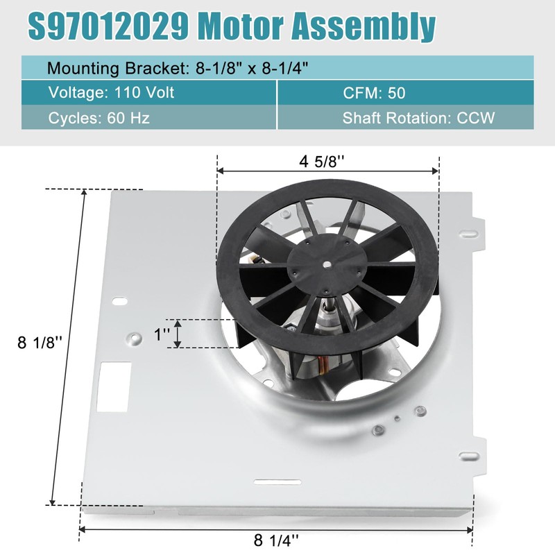 Criditpid 663-E/688-E Replacement Motor, S97012029 Fan Motor Assembly for Nutone