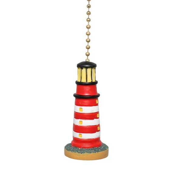 E Shore Assateague Island Lighthouse Ceiling Fan Pull