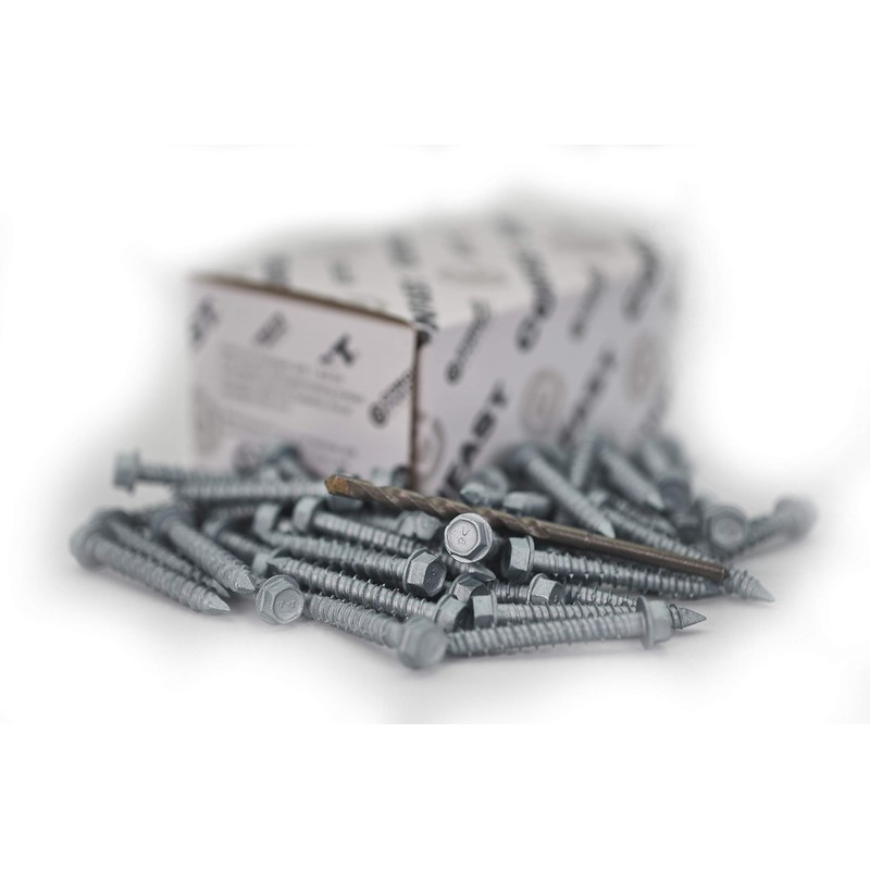 CONFAST 1/4" x 1-3/4" Concrete Screws 410 Stainless Steel Hex