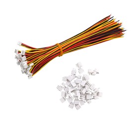 YIXISI 50 Pairs Mini Micro JST-ZH 1.5 mm 3-Pin Connector Plug with Wire Cables 15 cm, Micro JST-ZH 3-Pin Male & Female Plug