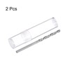 HARFINGTON 2pcs Solid Carbide Drill Bits 1.95mm C3/K10 Tungsten Carbide