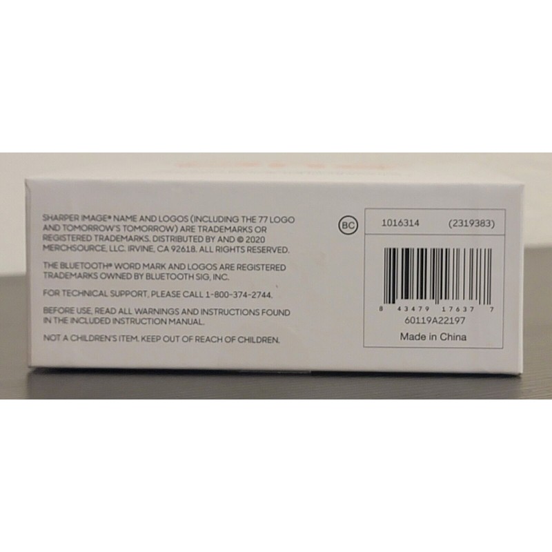 Sharper Image - Louder As One Bluetooth Speaker - White