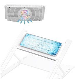 ZenCT CT158-1 Laptop Cooling Cooler for CT158/CT158A Cooling Cooler, Peltier Element Cooling Cooler, Laptop Cooler, Instant Cooling with Electronics, Low Noise, Strong Cooling Fan, LED Bag Light