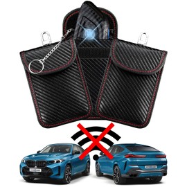 YZHIDIANF Faraday Key Fob Protector (3 Pack), Key Fob Signal Blocker Pouch, Faraday Bags Signal Blocking Security Pouch Anti-Theft Anti-Hacking Car Keys Fob Case Prevent Keyless Car Theft
