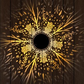 Owl Solar Lanterns Outdoor Garden Ornaments, Owl Gifts for Women Mum Her Decorative Waterproof Metal Hanging Light for Yard, Patio, Lawn, Backyard