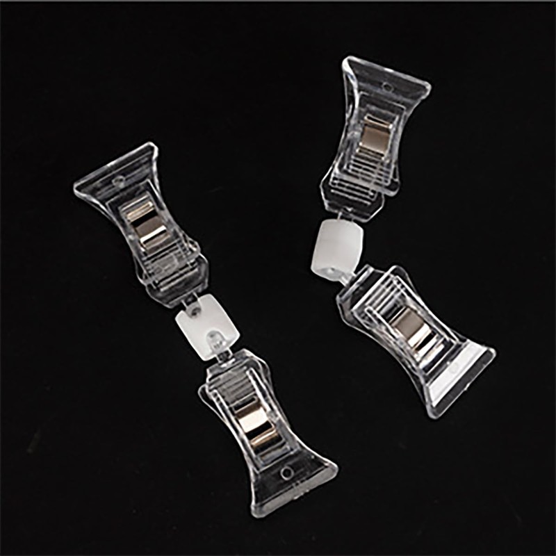 LUYING Clip Book, Transparent, Both Ends, Pop Clips, Double Ended