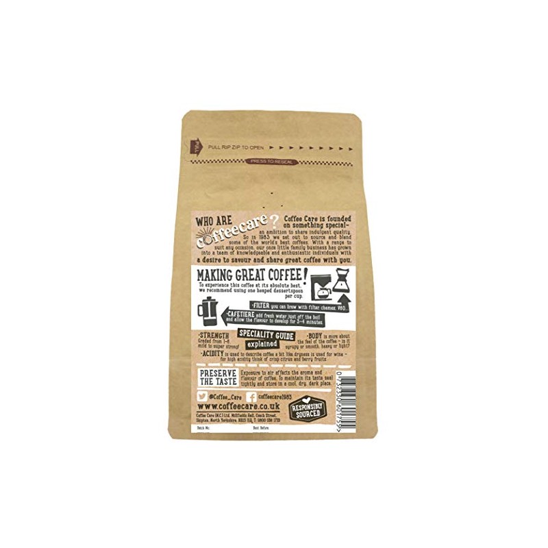 Ground Coffee - Sumatra Mandheling Bold Bean - Coffee Care