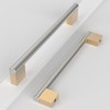 Coinkoly 10 Pack 7"(178mm) Gold and Brushed Satin Nickel Cabinet