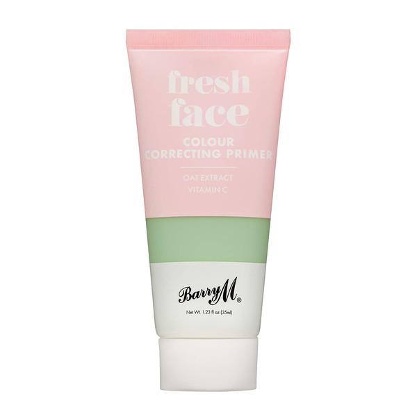 Barry M Fresh Face Colour Correcting Primer, Green, Balance Skin Tone and Reduce Redness