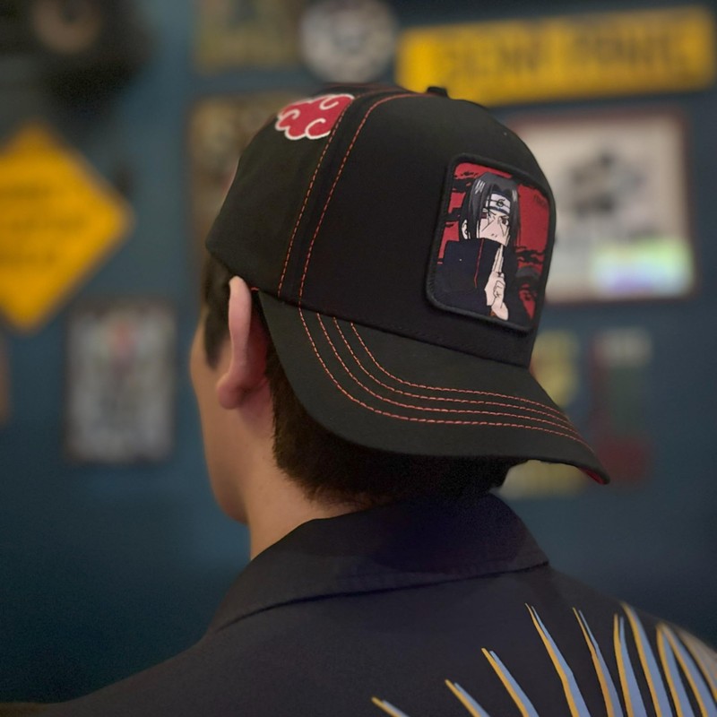 Capslab Itachi Naruto Black Adjustable Snapback Cap