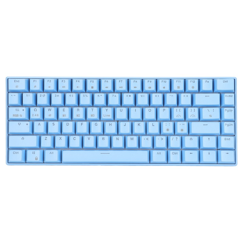 Mechanical Keyboard 82 Keys RGB Three Modes Support Wireless 2.4G