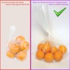 Wowfit 100 CT 12x18 inch 1.1 Mil Clear Plastic Flat