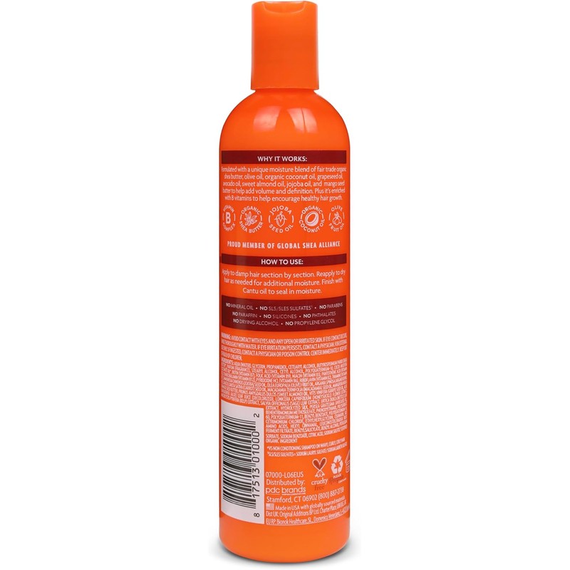 CANTU - Crema humectante activadora de rizos con manteca de