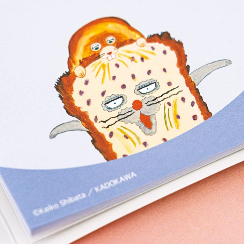 Sunstar Stationery S2843587 Bread Dribble Memo, Book Type, B Pattern