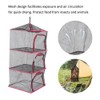 Outdoor Hanging Drying Rack Folding 4 Layers Storage Basket for