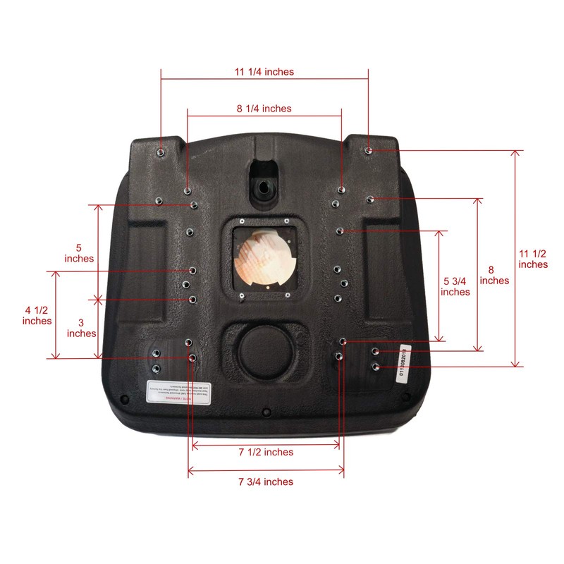 Country Clipper Replacement Gray Tractor Seat for Milsco XB-180