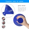 Hsthe Sea 2Pcs Car Ice Scraper, Round Cone Car Ice