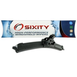 Sixity Auto 13" Frameless XTS Windshield Wiper Blades - Front Rear Driver Passenger - All Season