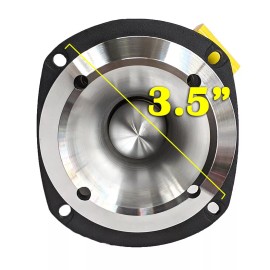 HyperPower TW-35 3.5" Bullet Tweeter 100 Watt RMS 8-ohm 105 dB Silver
