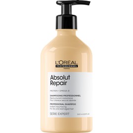 L'Oréal Professionnel Absolut Repair Shampoo | Protein Hair Treatment | Repairs Damage & Provides Shine | With Quinoa & Proteins | For Dry, Damaged Hair | 16.9 Fl. Oz.
