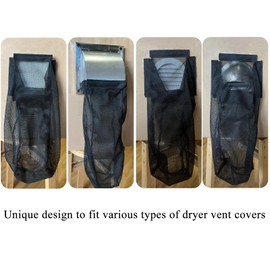 Prriudy Lint Bag for Dryer Vent Outdoor Vent Lint Bag Indoor Vent Lint Trap, 3 Packs