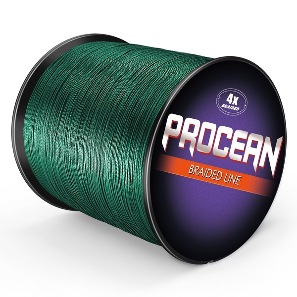 Procean 100% PE 4 & 8 Strands Braided Fishing Line,