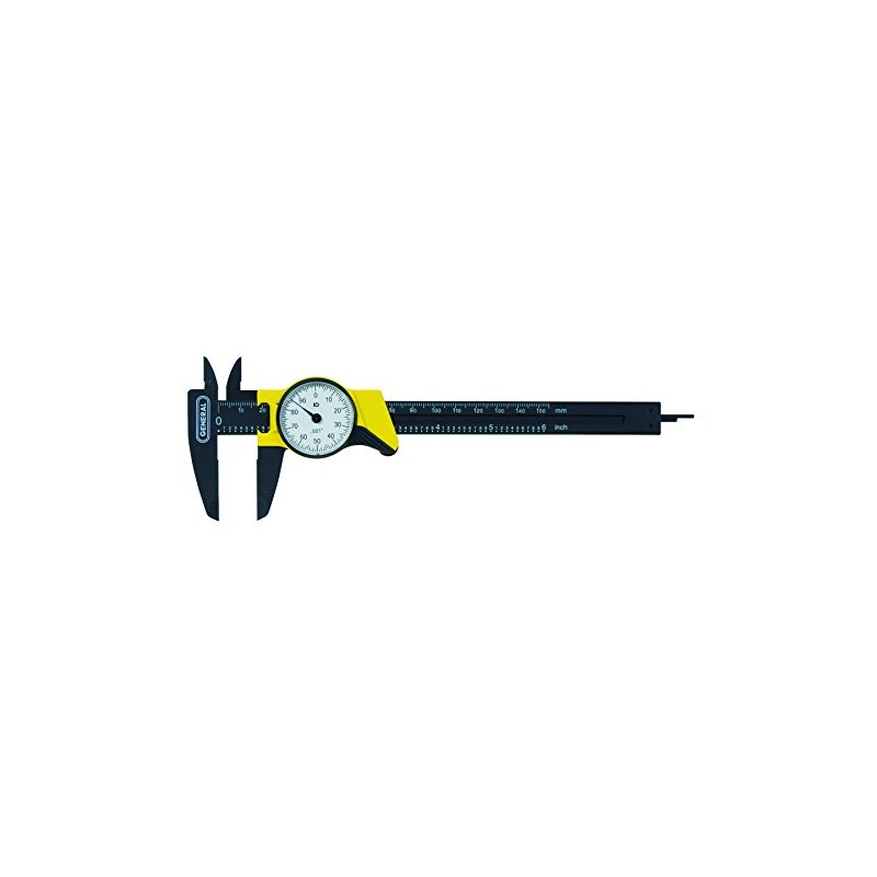 General Tools 145 6-Inch Plastic Dial Caliper, Thousandths Reading