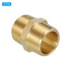 PATIKIL Brass Hex Nipple Pipe Fitting Screw Adapter 25mm NPT
