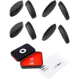 OWORK 4 Pairs Ultra Soft Silicone Sunglass Nose Pads for Oakley Clifden OO9440/Forager OO9421/Plazma OO9019/Plazma Asian Fit OO9019A, Push-in Anti-Slip Glasses Nose Piece Replacement Kit Black